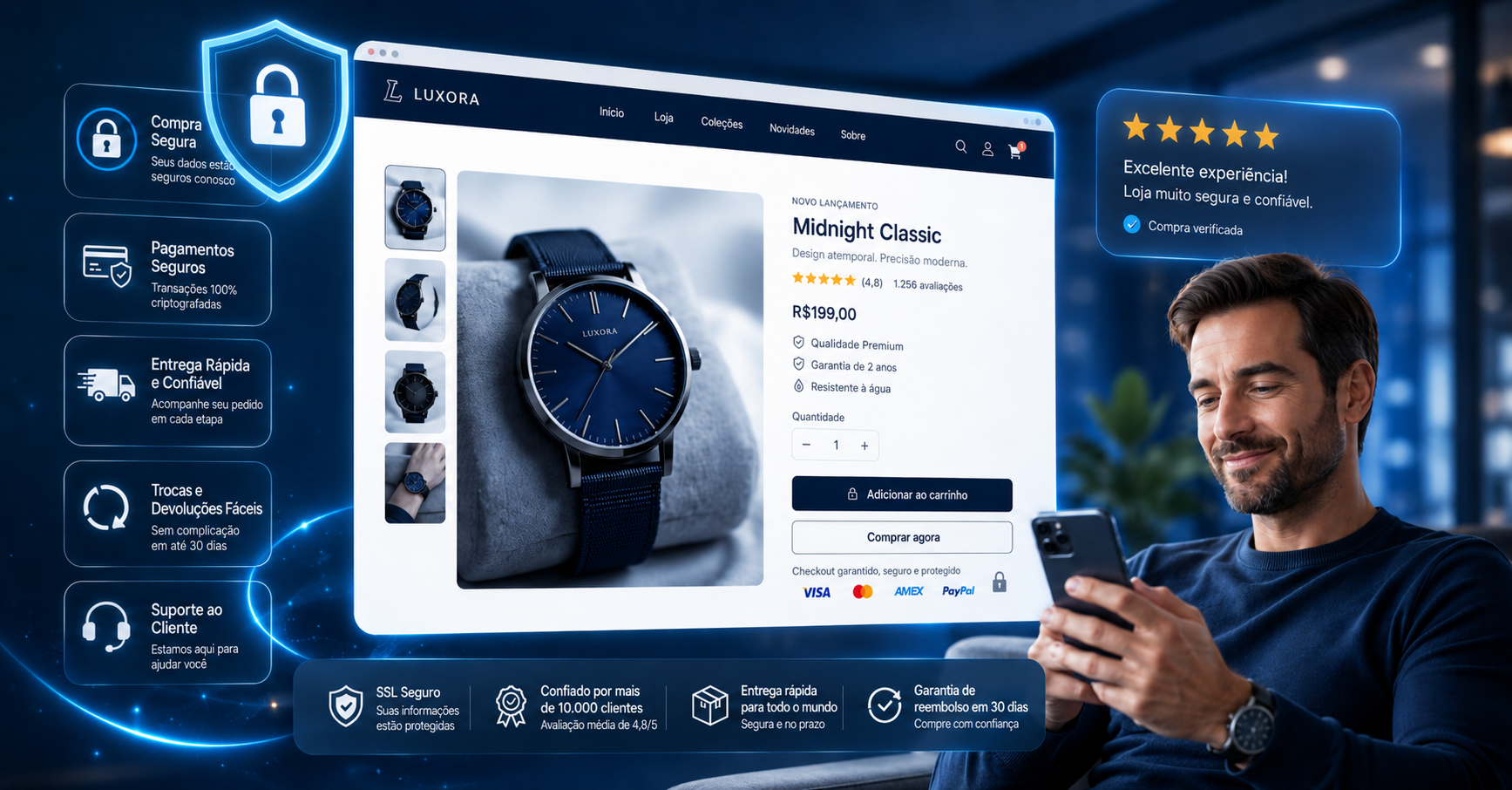 O que uma loja virtual precisa ter para transmitir confiança ao cliente?